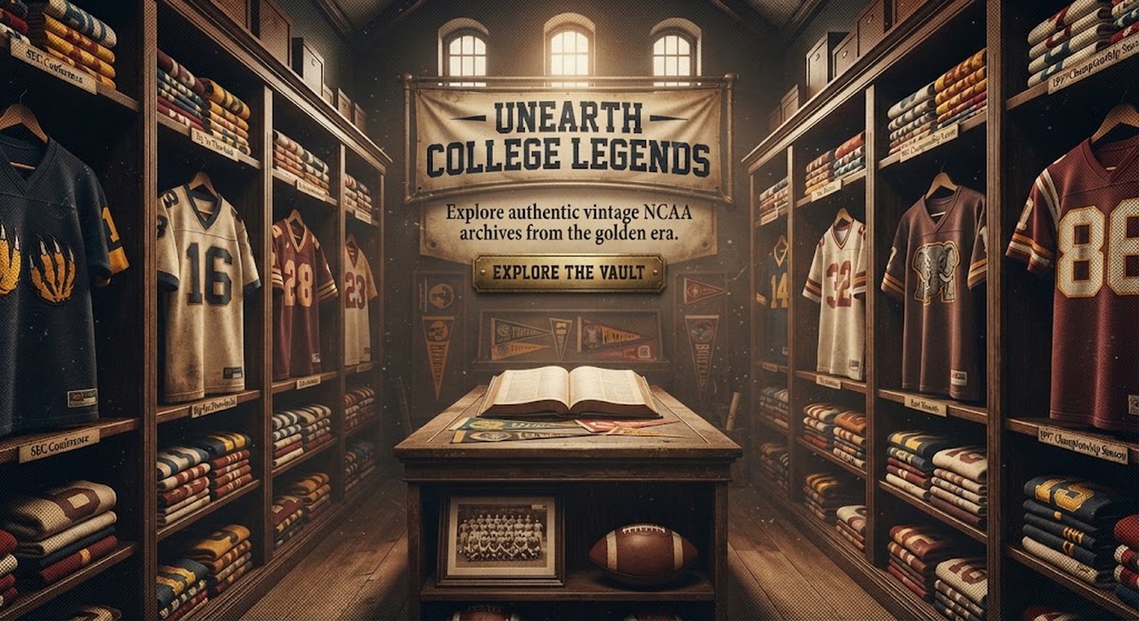 Unearth College Legends — Vintage NCAA Jersey Vault